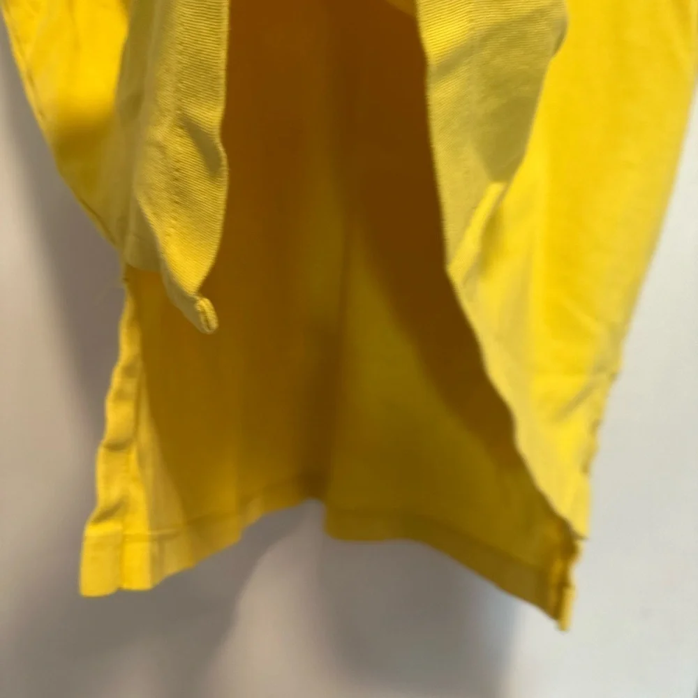 VTG Y2K POLO RALPH LAUREN Sz:L Bright Yellow Cotton Polo Short Sleeve Shirt.